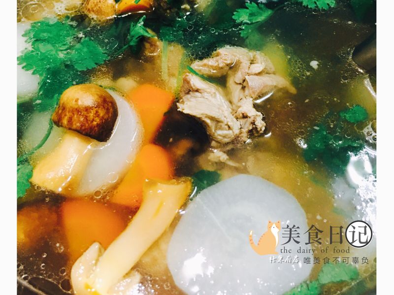 巴西蘑菇排骨湯/麵