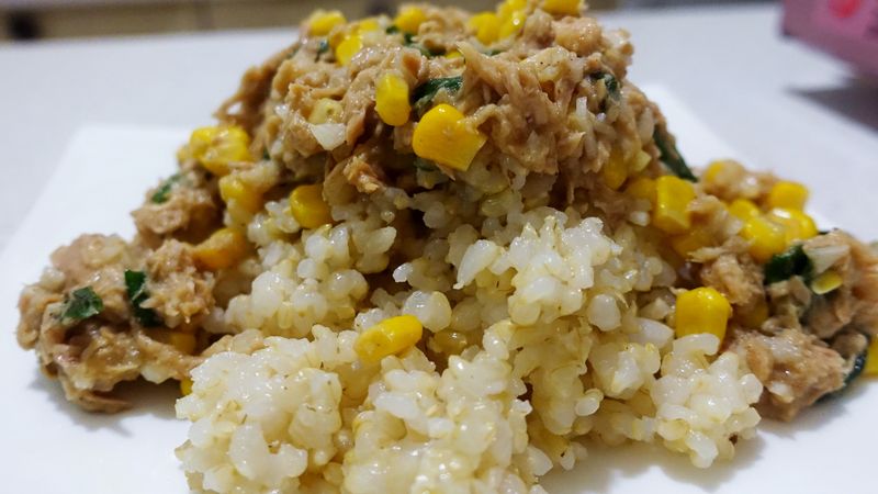 玉米鮪魚蛋飯