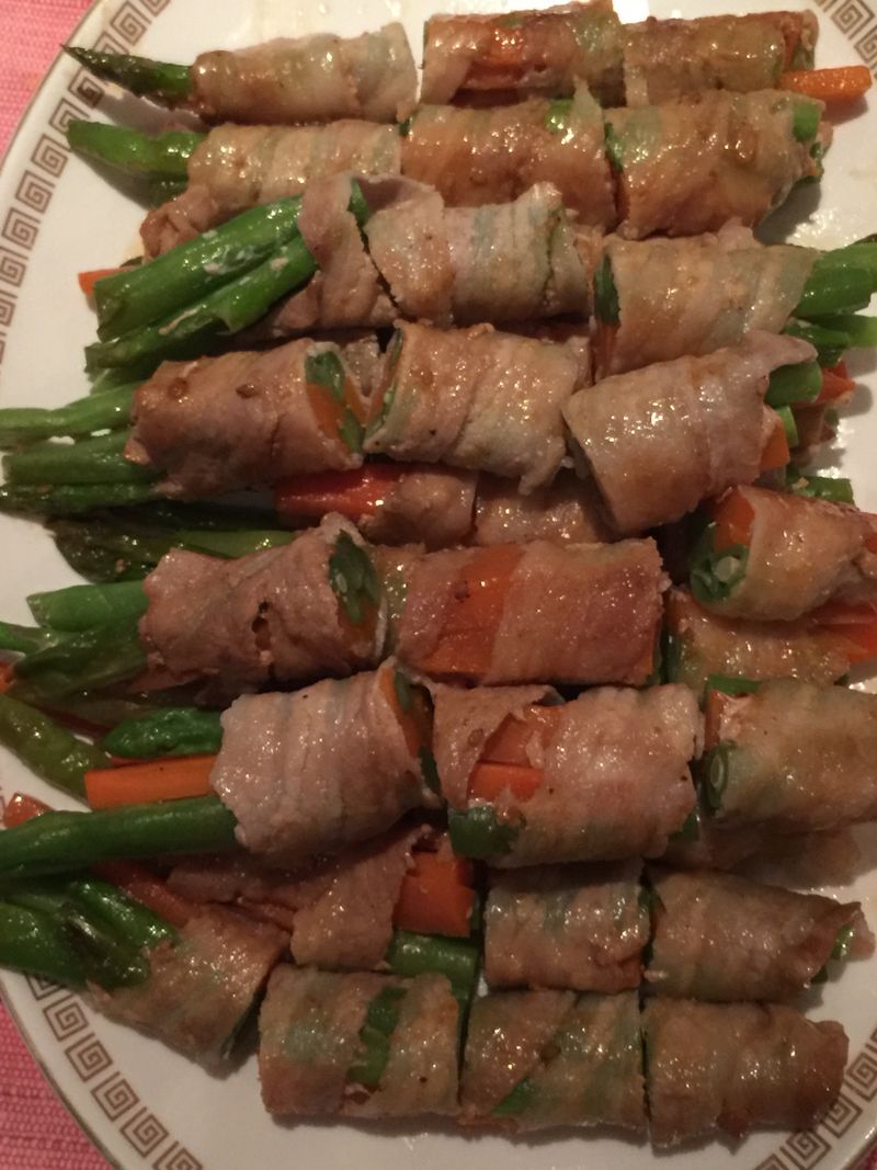 培根四季豆卷