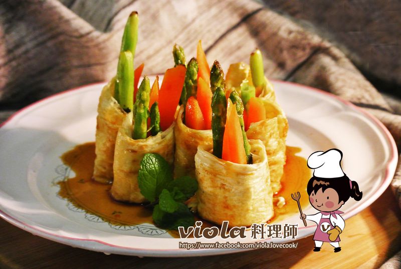 蔬食豆包捲