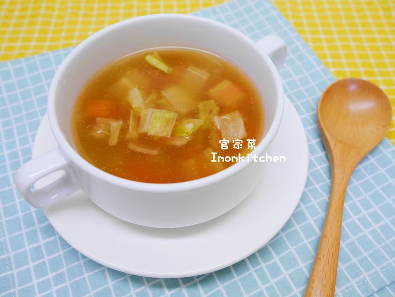 西餐丙級-蔬菜片湯