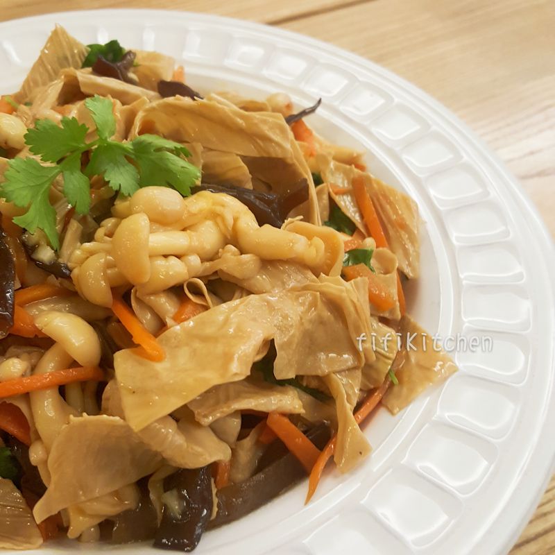 健康又養生的『時蔬炒豆皮』,簡單易上手