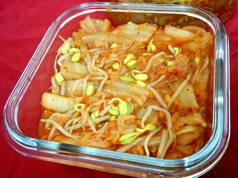 泡菜黃豆芽