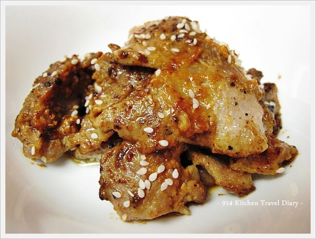 【深夜食堂】芝麻味增豬肉片