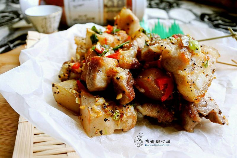 蒜香酥肉(無油料理)