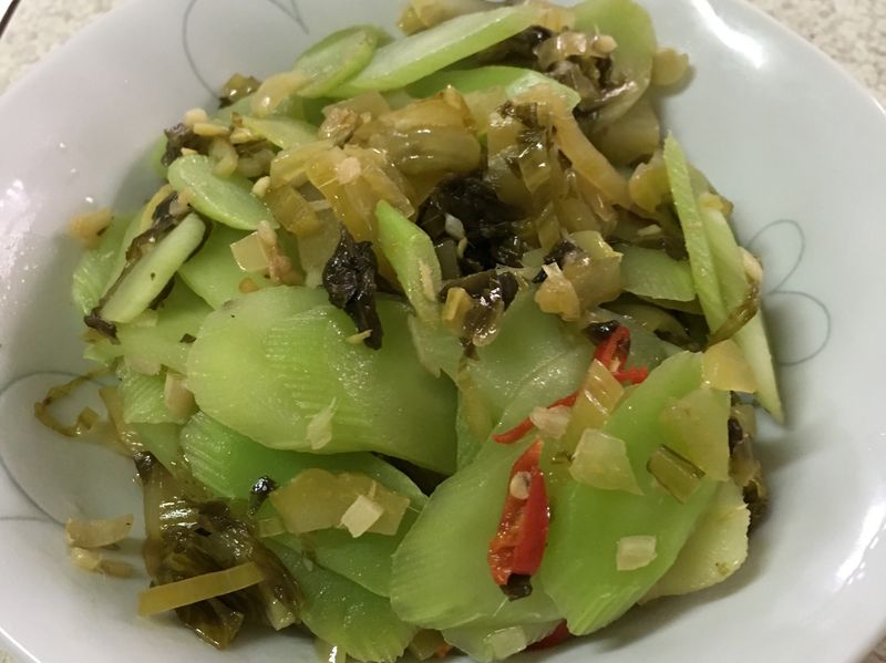 酸菜炒菜心～全素
