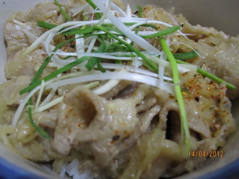 味噌豬五花丼