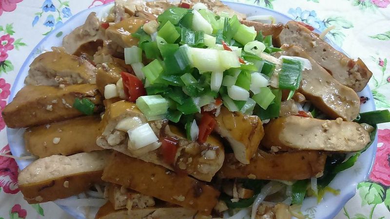 蒜辣豆干