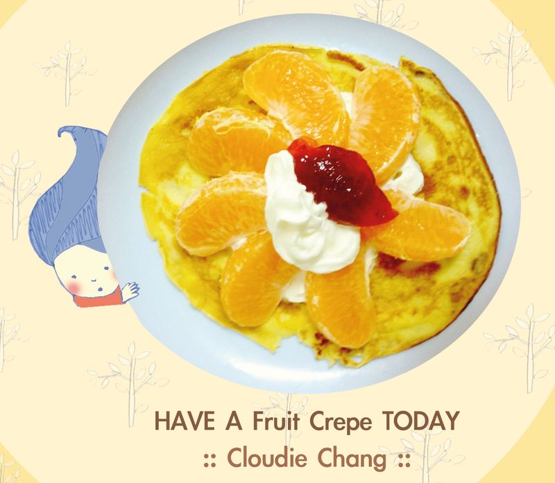 簡易法式水果薄餅 Fruit Crepe