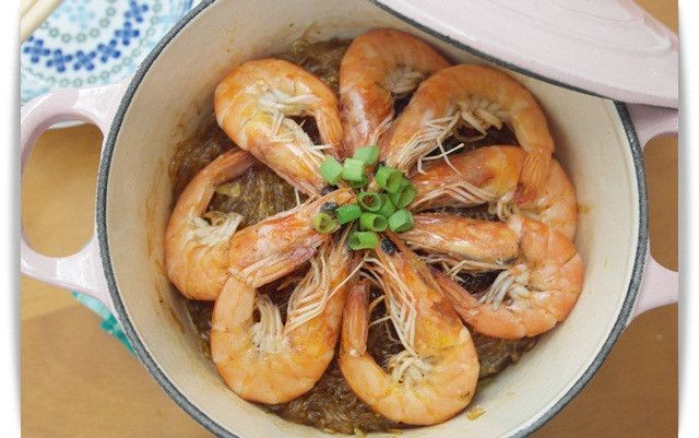 零技巧「鮮蝦粉絲煲」蝦味十足!!