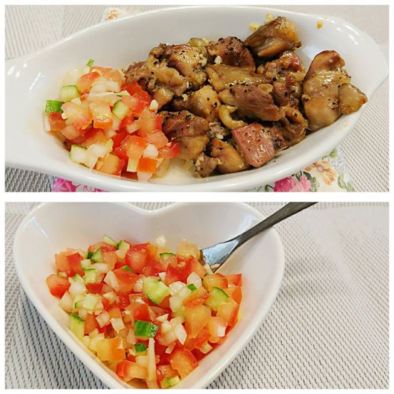 香嫩烤雞佐莎莎醬