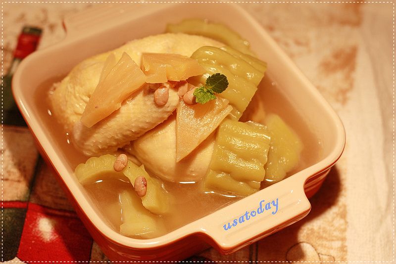 【東煮】成人的食物鳳梨苦瓜雞湯 pinapple bitter melon chicken soup