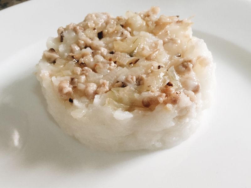 寶寶食譜-寶寶碗粿(無粉,全白米製作)