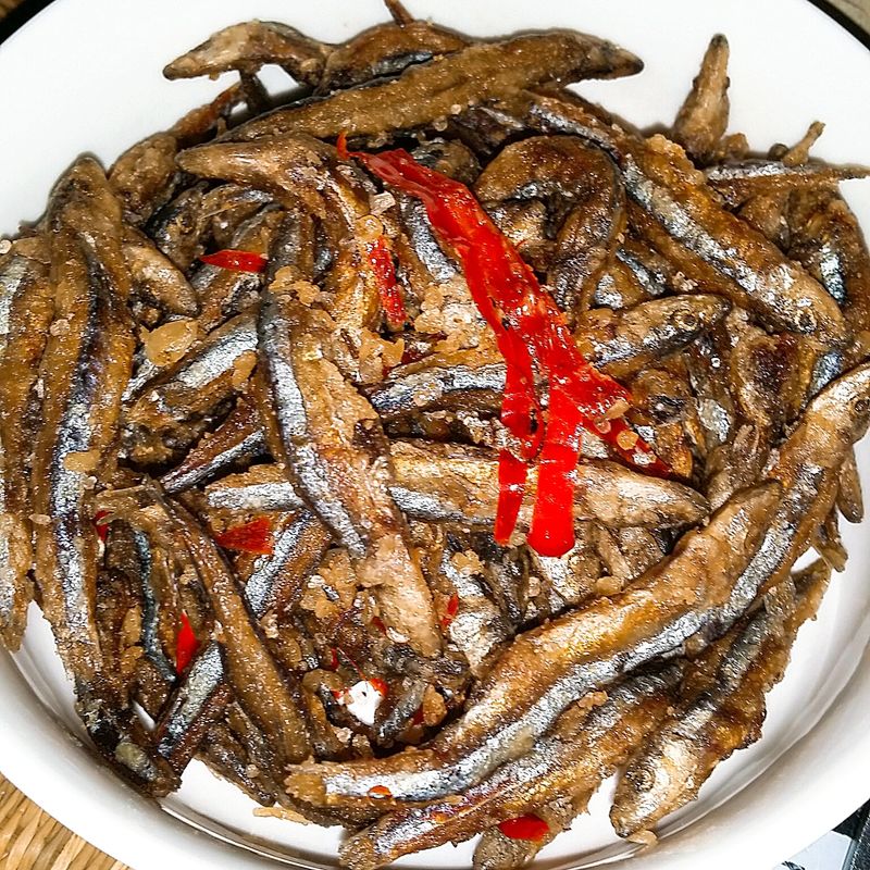 👆🐠👉👅小魚乾一魚兩吃