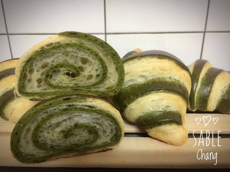 雙色抹茶可頌