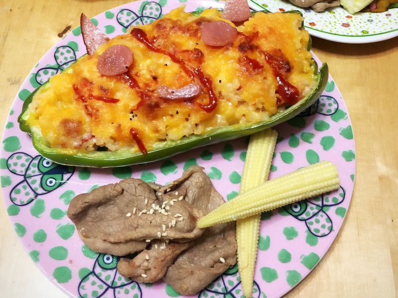 青椒乳酪烤飯