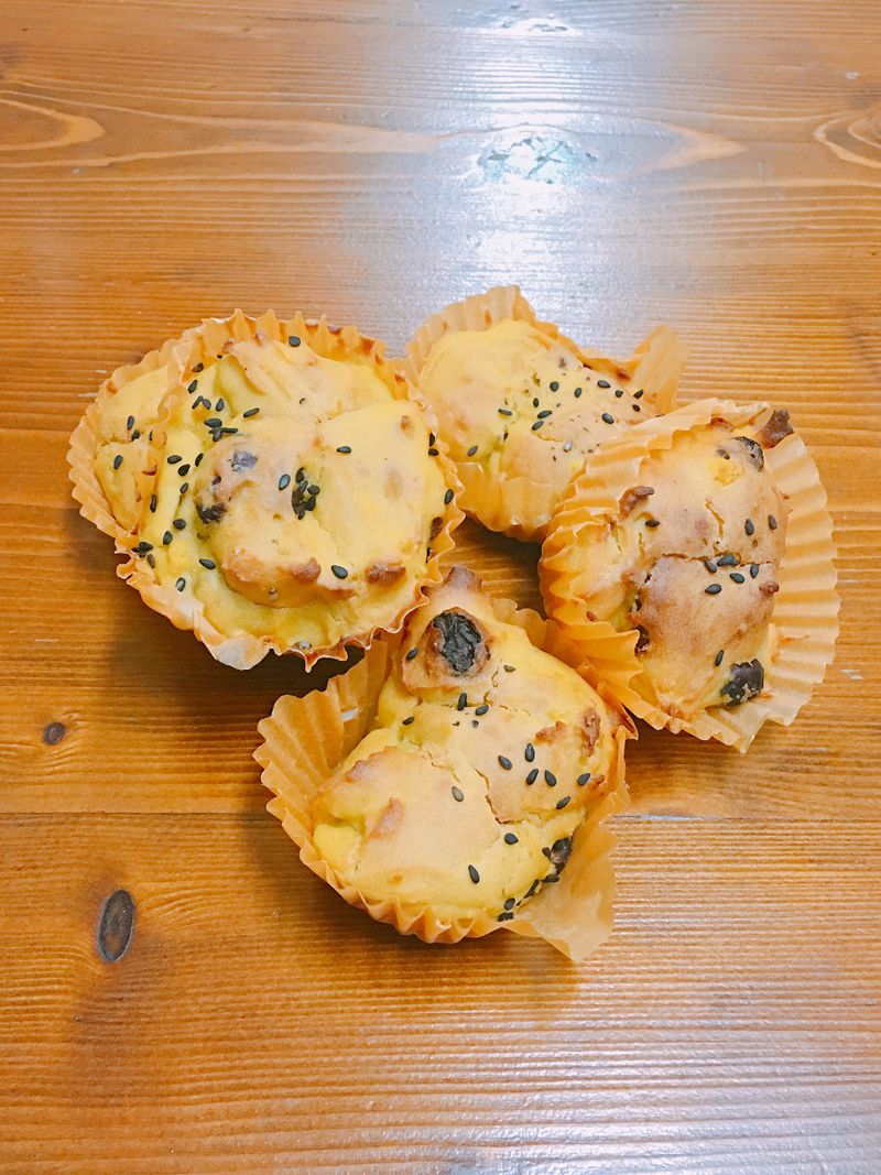 糖尿病也可以吃的南瓜葡萄乾馬芬蛋糕❤️