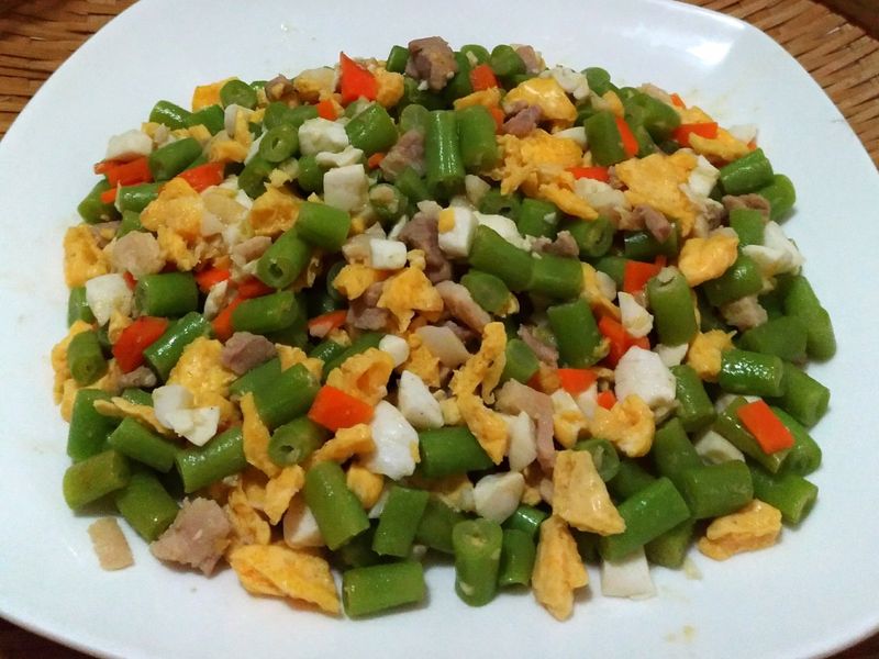 四季豆炒雙蛋