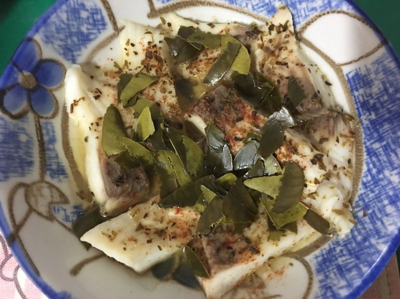 檸檬葉蒸魚
