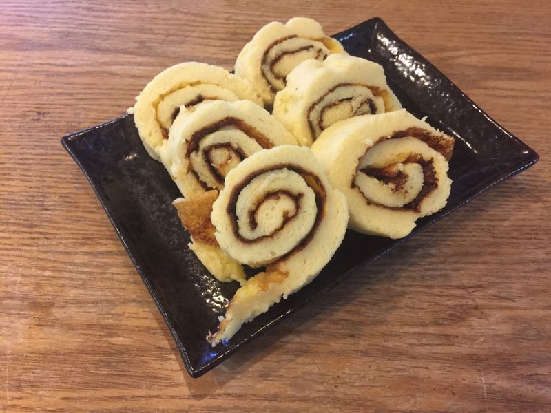 三寶飯食譜:平底鍋蛋糕捲