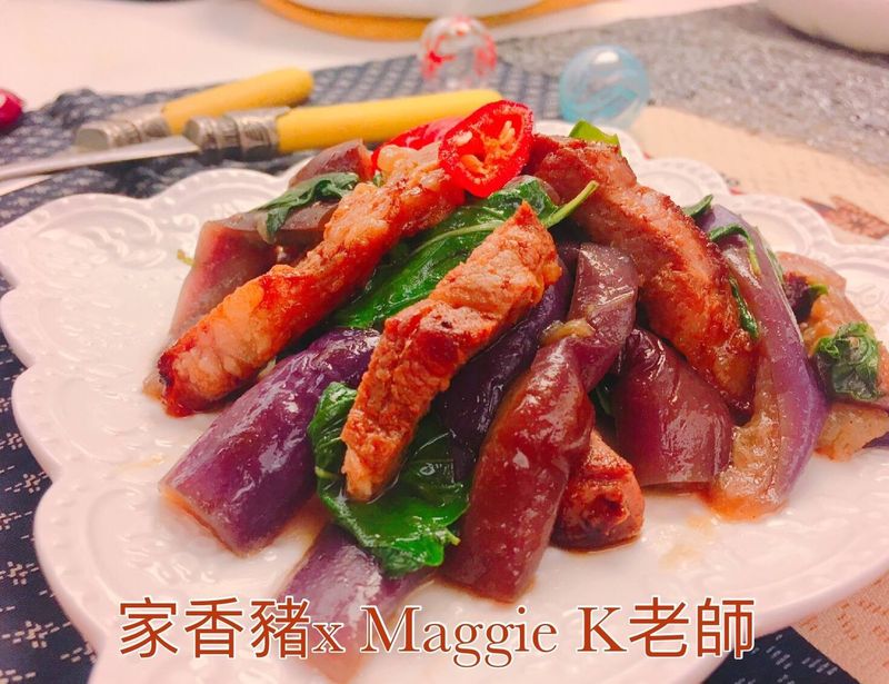 茄香梅花烤豬柳