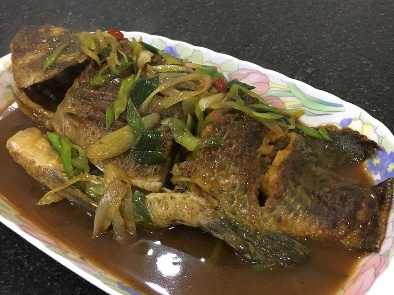 青蒜燒吳郭
