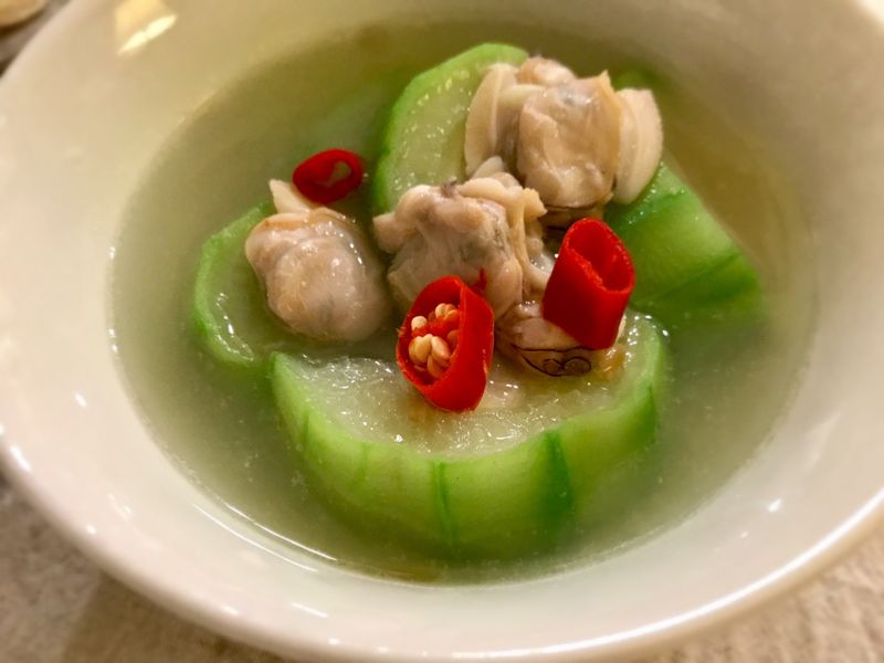 絲瓜蛤蜊麵線 (露營OK )