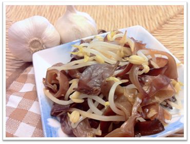 木耳黃豆芽涼拌