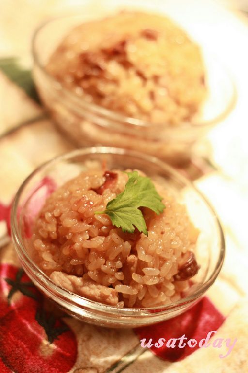 【東煮】難得有乾魷魚油飯 Squid sticky rice