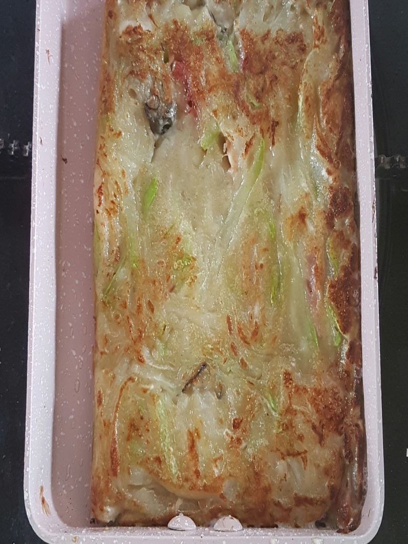 蒲瓜海鮮煎餅and焗烤海鮮蒲瓜