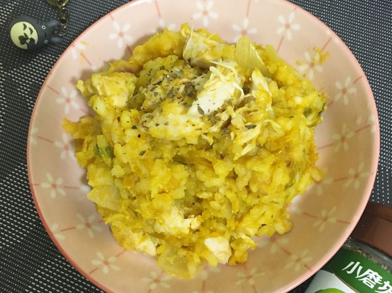 微電鍋 南瓜洋蔥雞肉燉飯