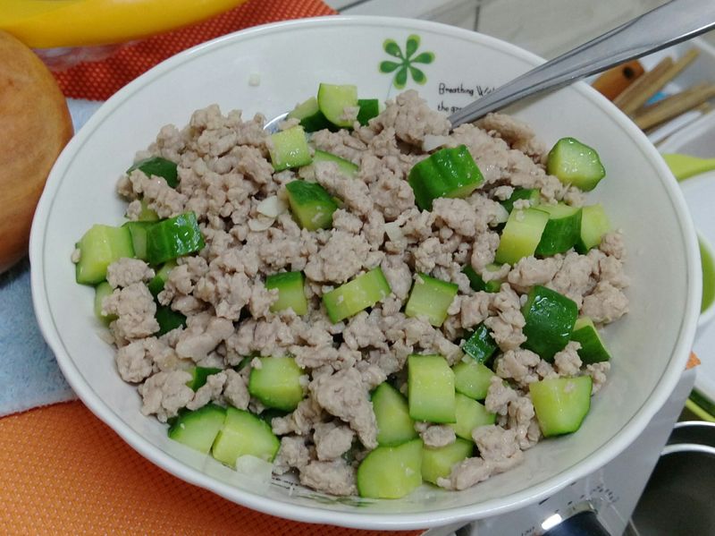 小黃瓜炒肉末