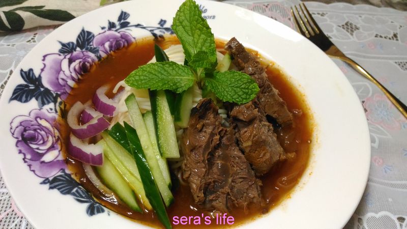 番茄牛肉冷麵【番茄燉牛腱變化二】
