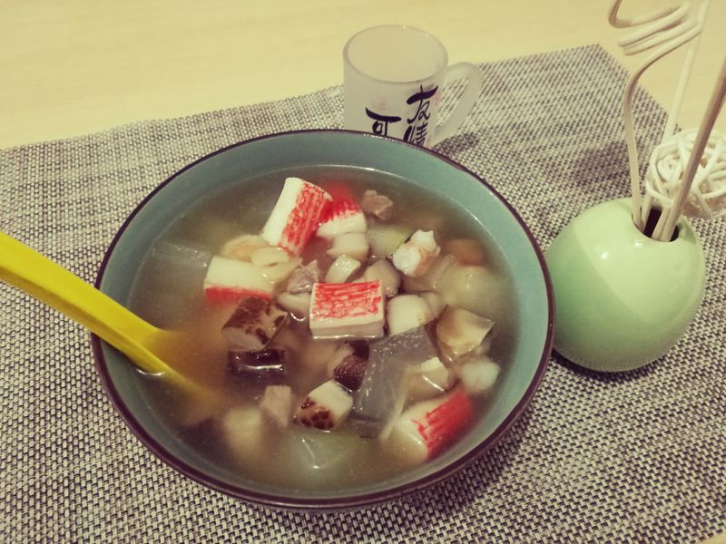 冬瓜粒湯泡飯 ~ 清熱消暑食品!