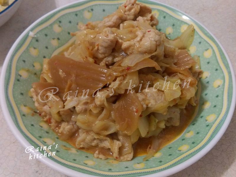 泡菜炒豬肉