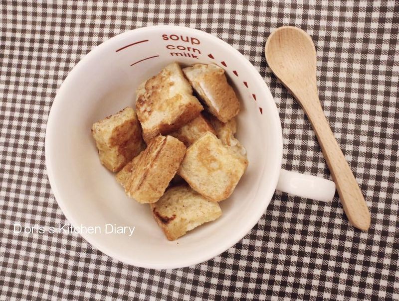 「寶寶食譜」法國吐司小磚塊