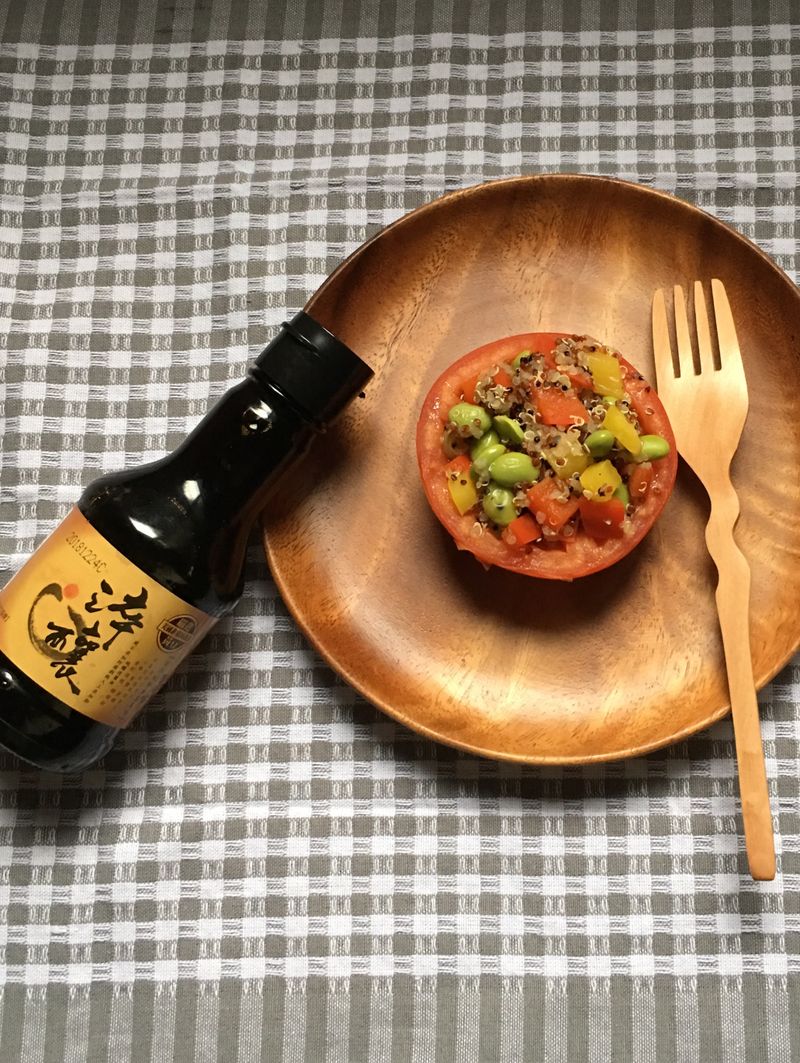 低卡毛豆藜麥蕃茄盅【淬釀全菜單挑戰賽】
