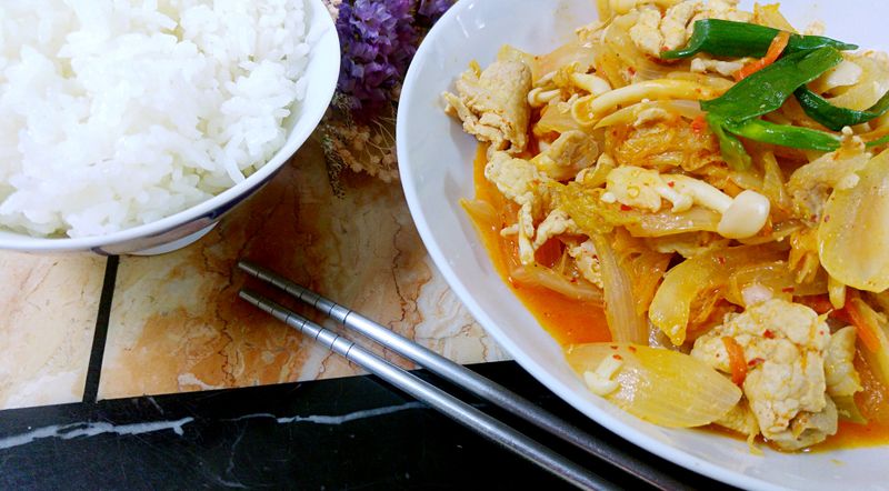 韓式菇菇泡菜豬肉