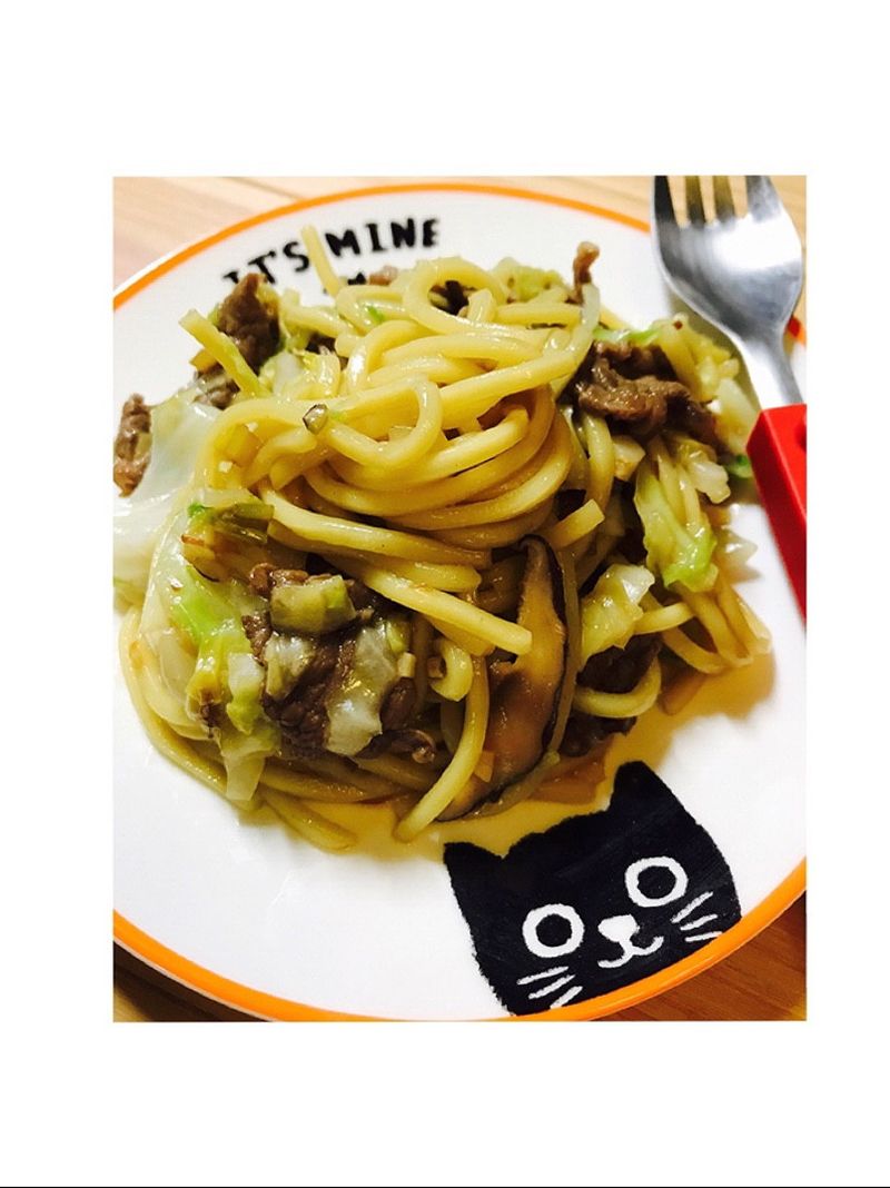 家常牛肉炒麵