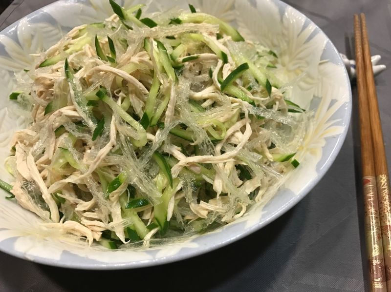 清爽涼拌菜~雞絲涼拌小黃瓜