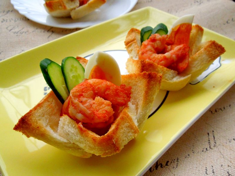 義式鮮蝦吐司杯【百味來私房美味】