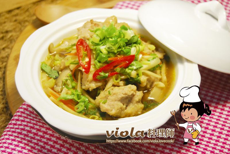 蒜味肉羹