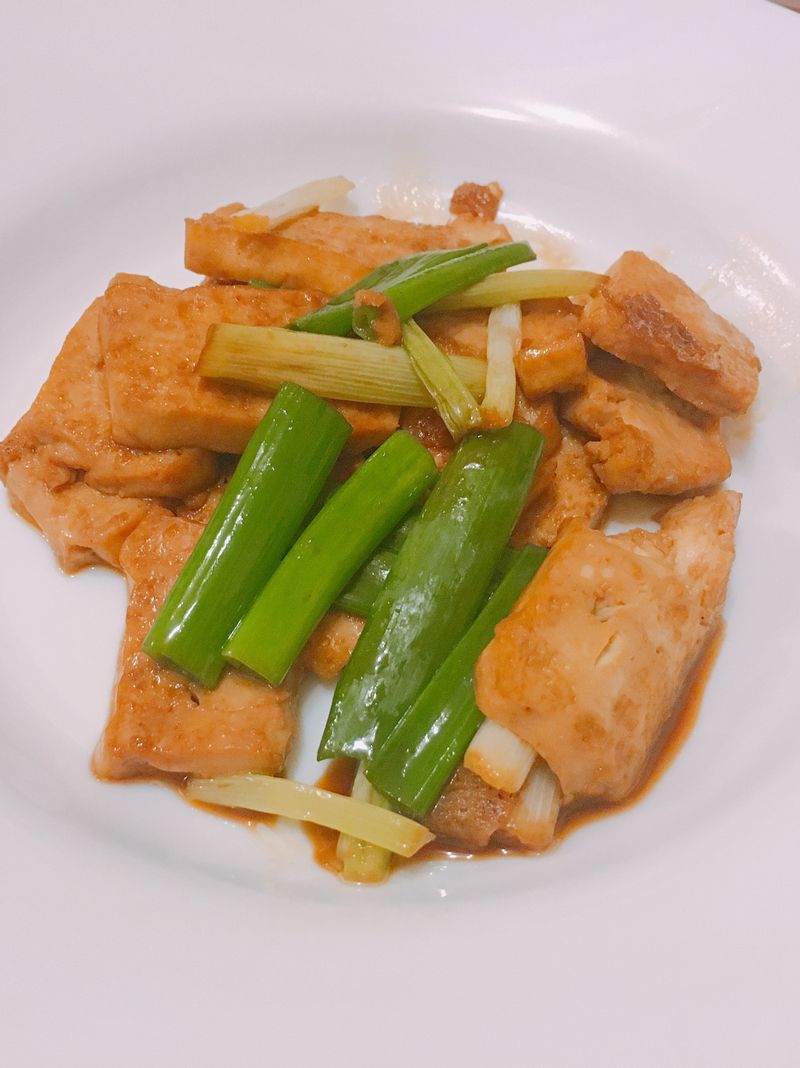 超簡單蔥燒豆腐