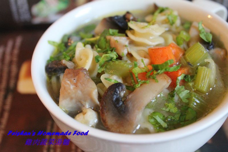 雞肉蔬菜湯麵Chicken Noodle Soup