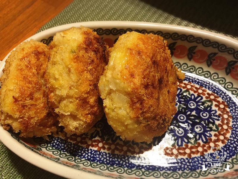 鮮魚毛豆可樂餅