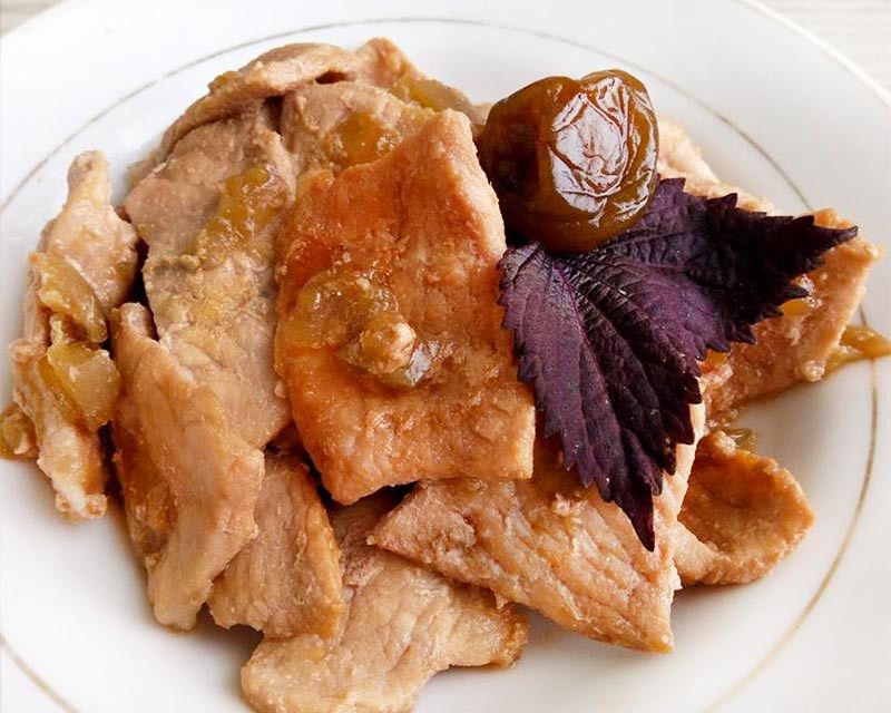 紫蘇梅炒肉片