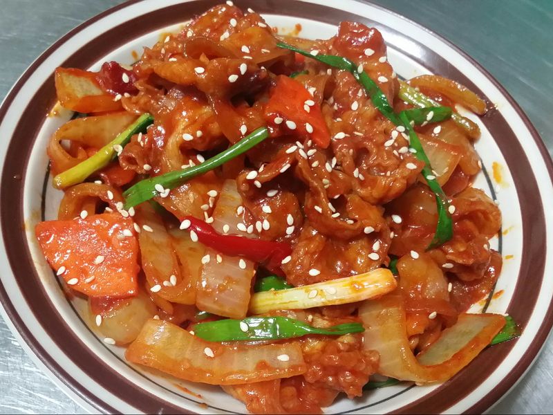 韓式辣炒豬肉♡
