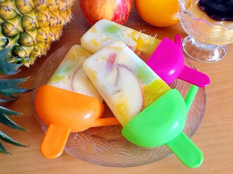 豆乳鮮果冰棒