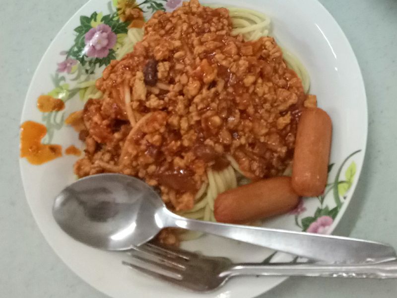 番茄肉碎意大利面