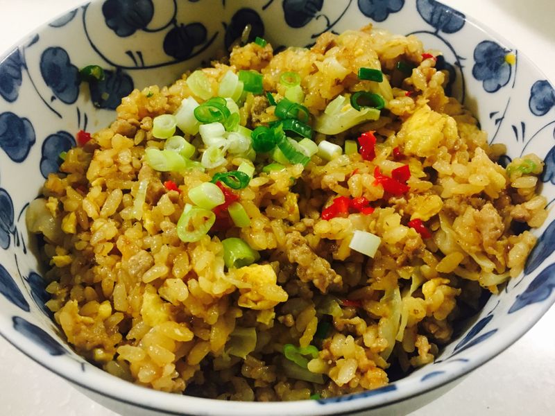 沙茶絞肉炒飯